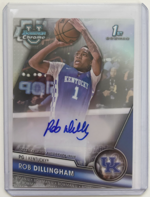 2023 chrome prospects rob dillingham auto /250 front